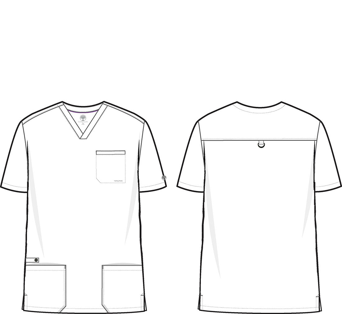 Healing Hands Purple Label Scrubs Jake Men's Top 2331