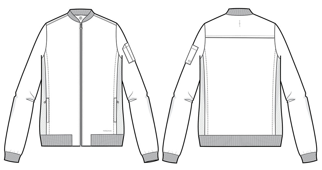 Healing Hands 360 Scrubs Men's Samuel Bomber Jacket 5350