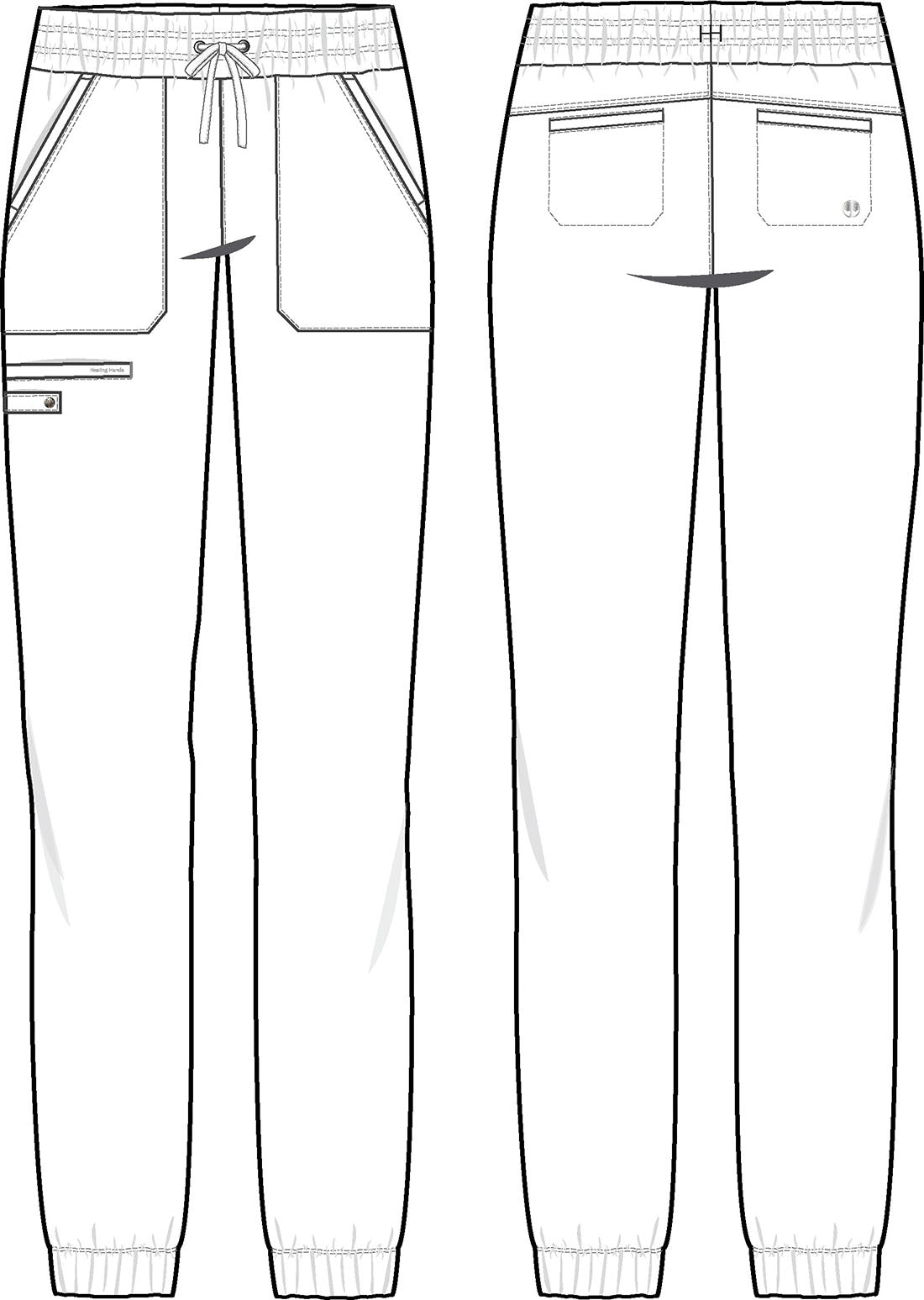 Healing Hands Works Scrubs Renee Jogger Pant 9575