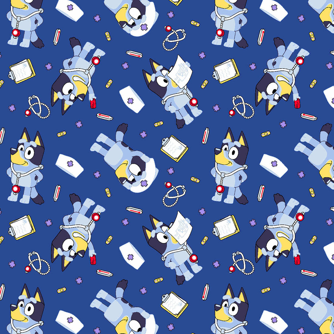 Bluey Tooniforms Licensed V Neck Scrub Top TF797 BYNB