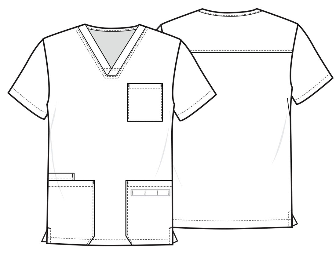 Happy Pumpkins Cherokee Print Unisex V Neck Scrub Top CK691 HPPK