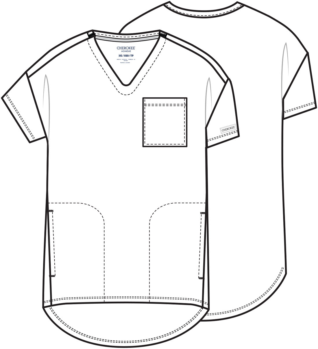 Cherokee Achieve Scrubs V Neck Top CK863