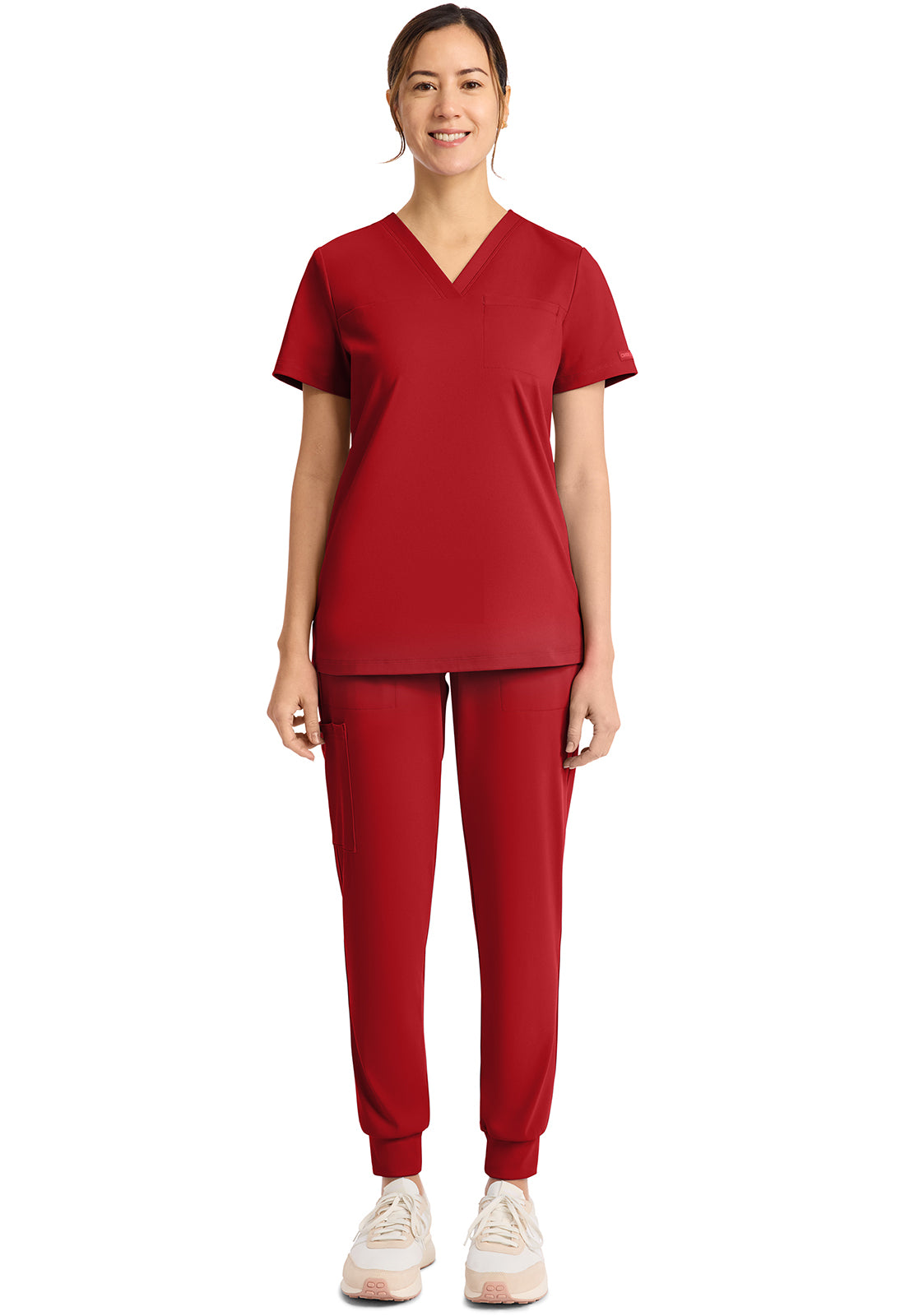 Cherokee Achieve Scrubs Tuck In V Neck Top CK963