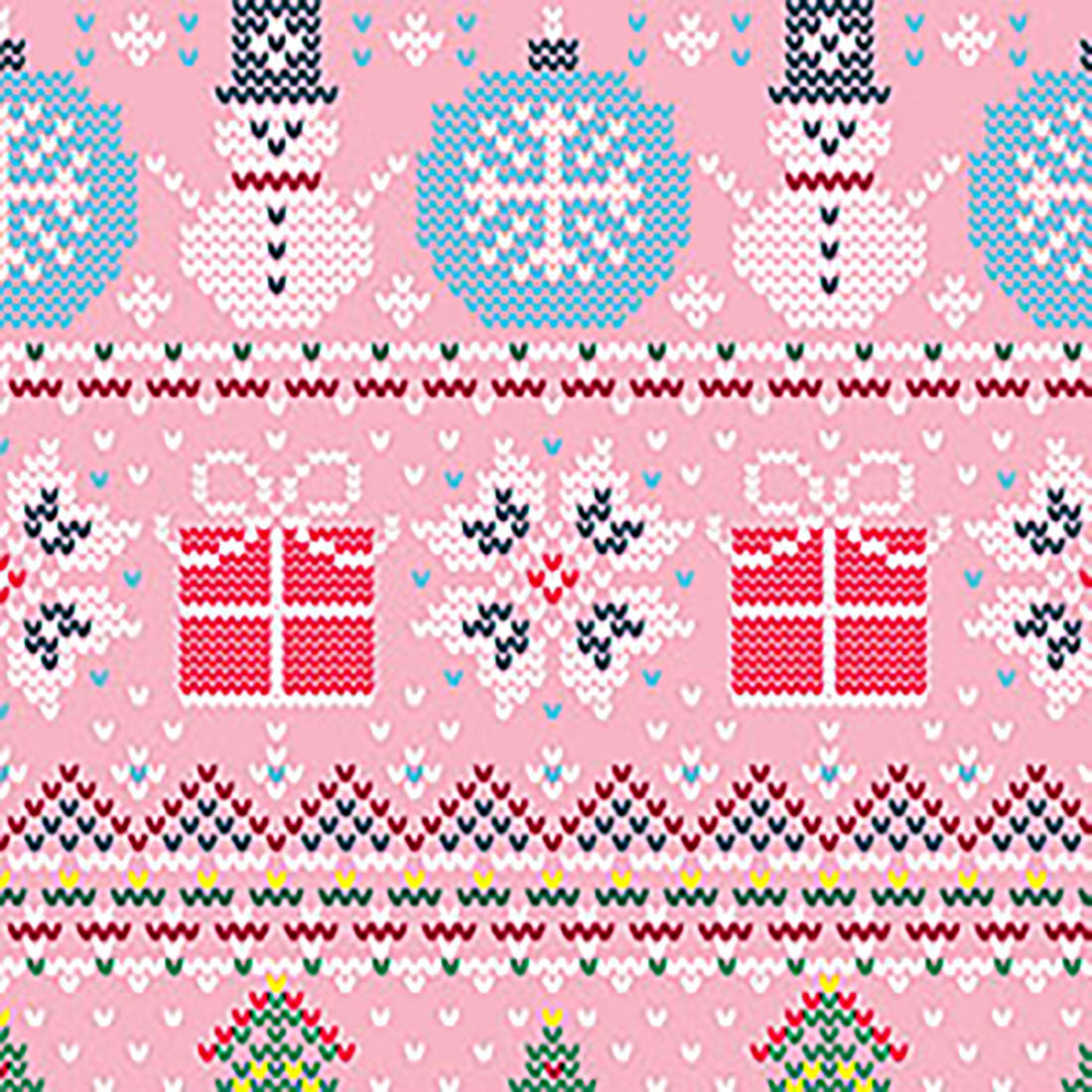 Festive Fair Isle Cherokee Christmas Print V Neck Scrub Top CK857 FSFI