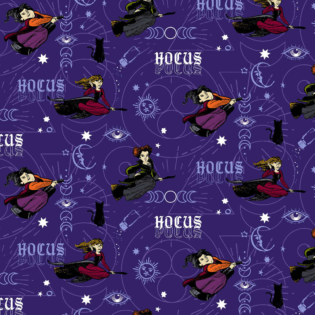 Hocus Pocus Tooniforms Licensed Disney V Neck Scrub Top TF737 HDOO
