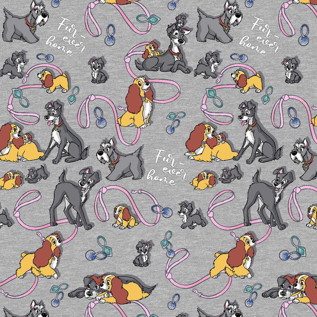 Lady and The Tramp Tooniforms Licensed Disney V Neck Scrub Top TF796 LAFH