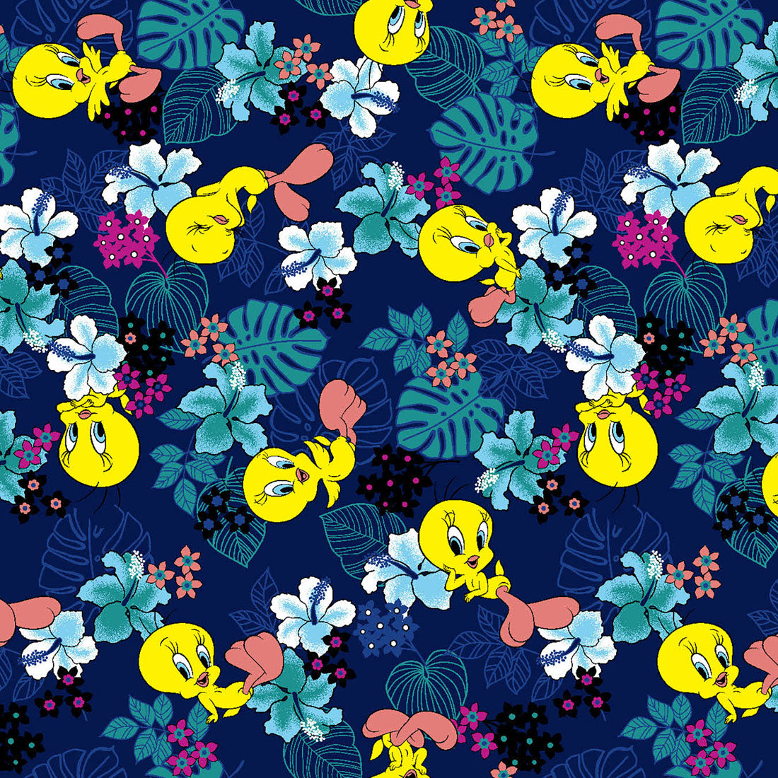 Tweety Bird Tooniforms Licensed Looney Tunes V Neck Scrub Top TF797 LTPW