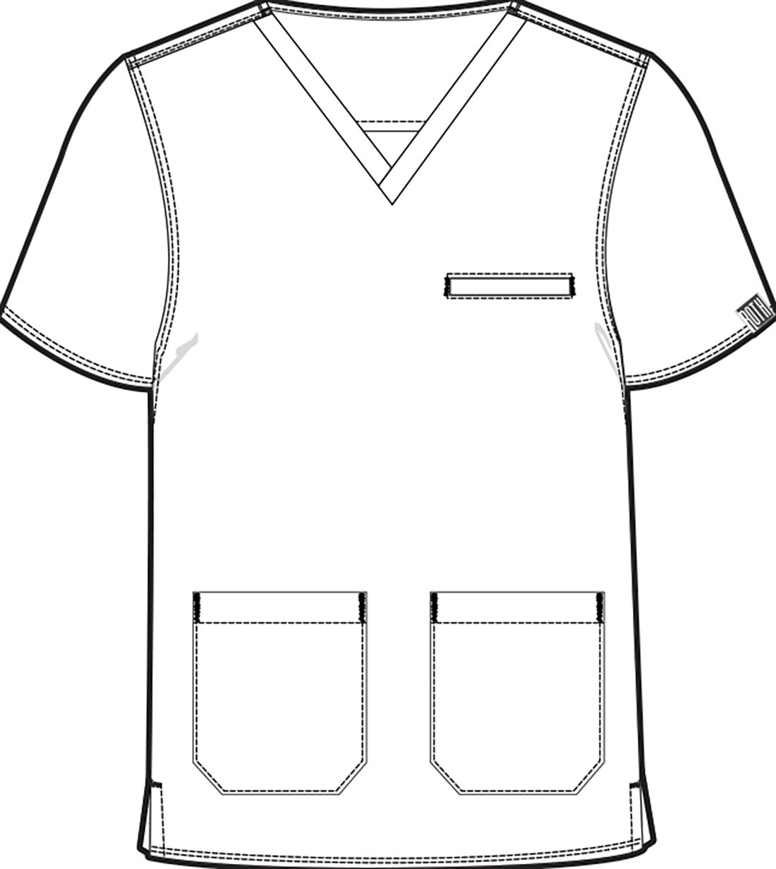 Med Couture Touch Scrubs Men's V Neck Top MC7477