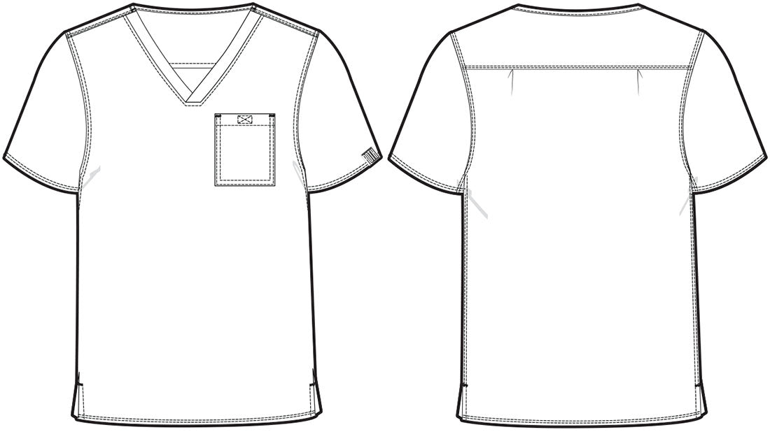 Med Couture Touch Scrubs Men's V Neck Top MC7478