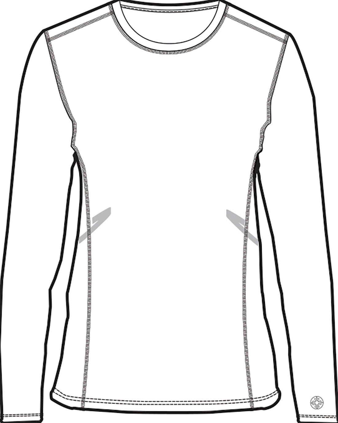 Med Couture Layers Scrubs Long Sleeve Underscrubs Knit Tee MC8499