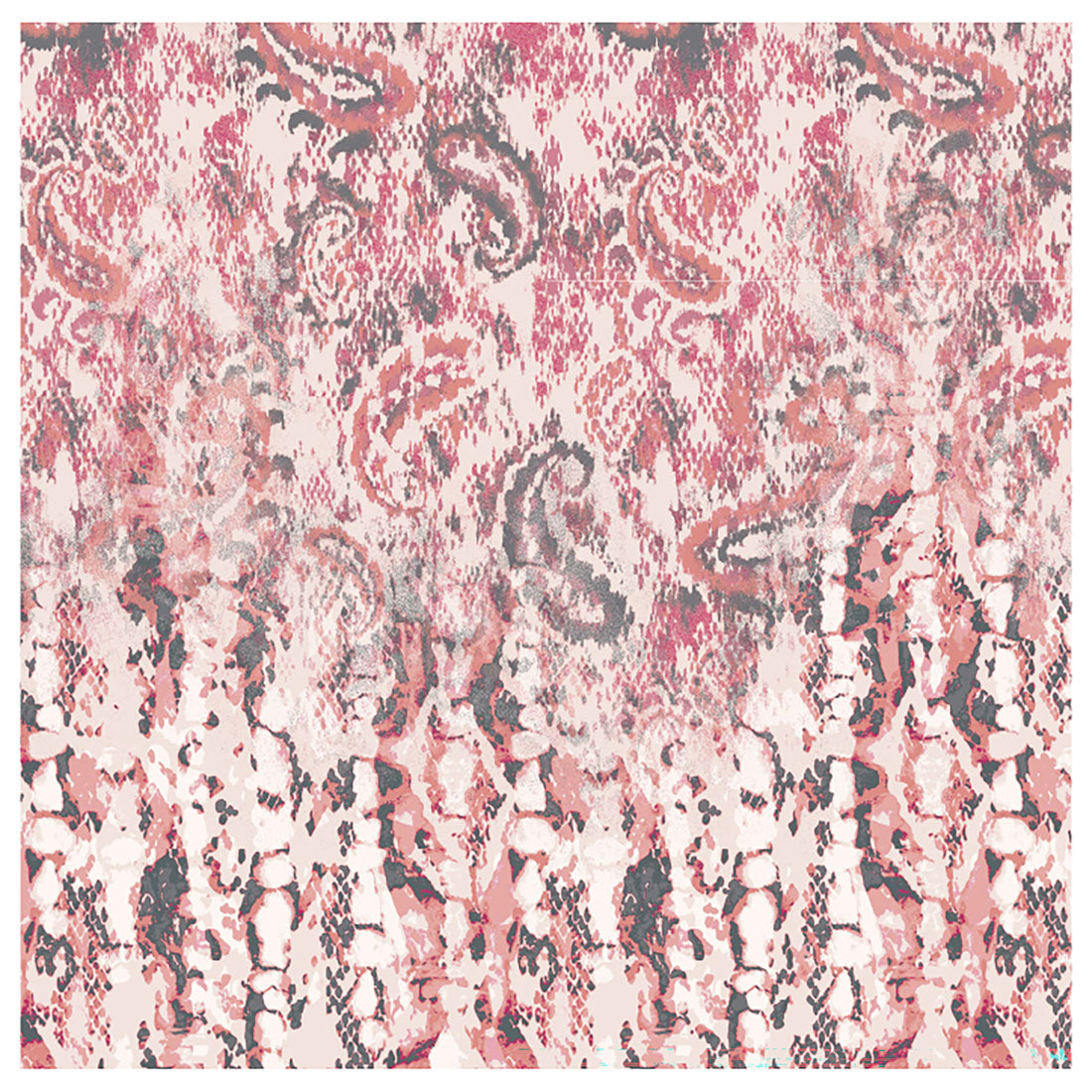 Healing Hands Ivy Paisley Python Print Scrub Top HH911 PIPT