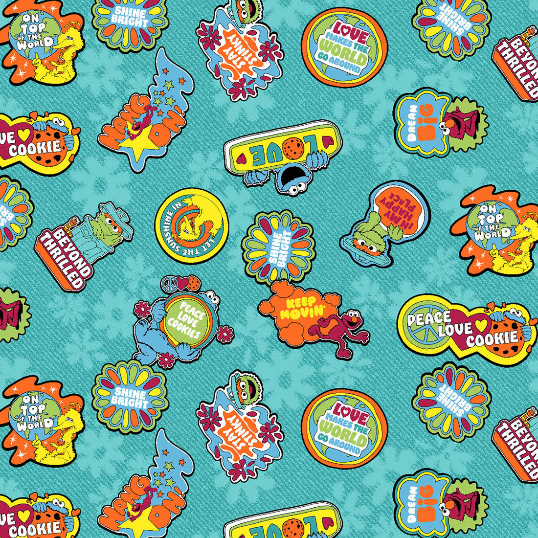 Sesame Street Tooniforms Licensed V Neck Scrub Top TF797 SWDY