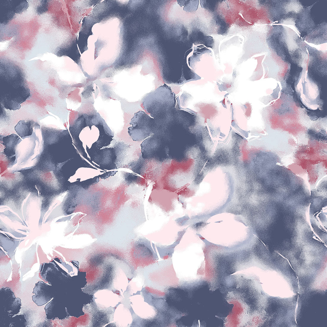 Tranquil Floral Healing Hands Amanda Print Scrub V Neck Top HH911 TQFR