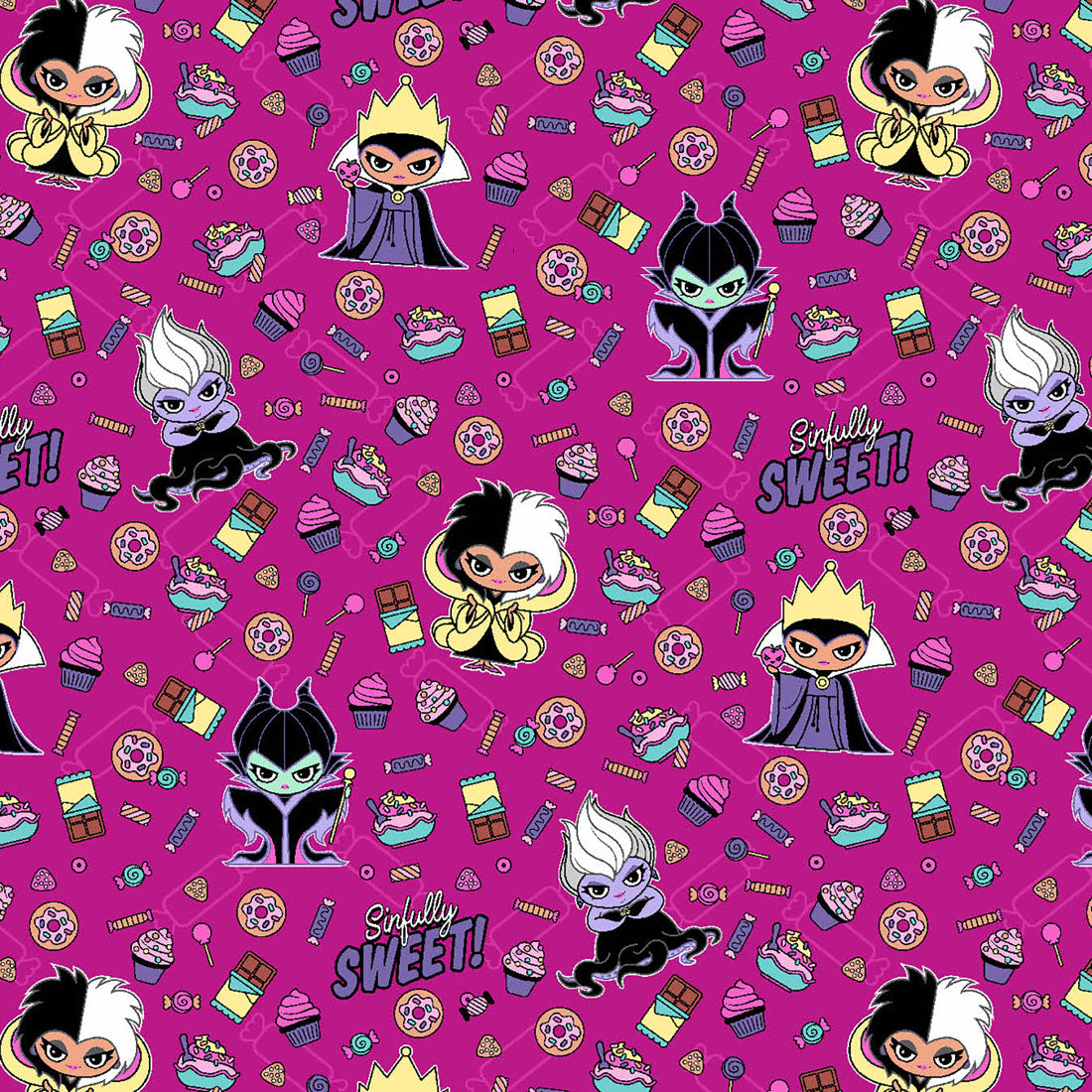 Disney Villains Tooniforms Licensed Disney V Neck Scrub Top TF796 VISI