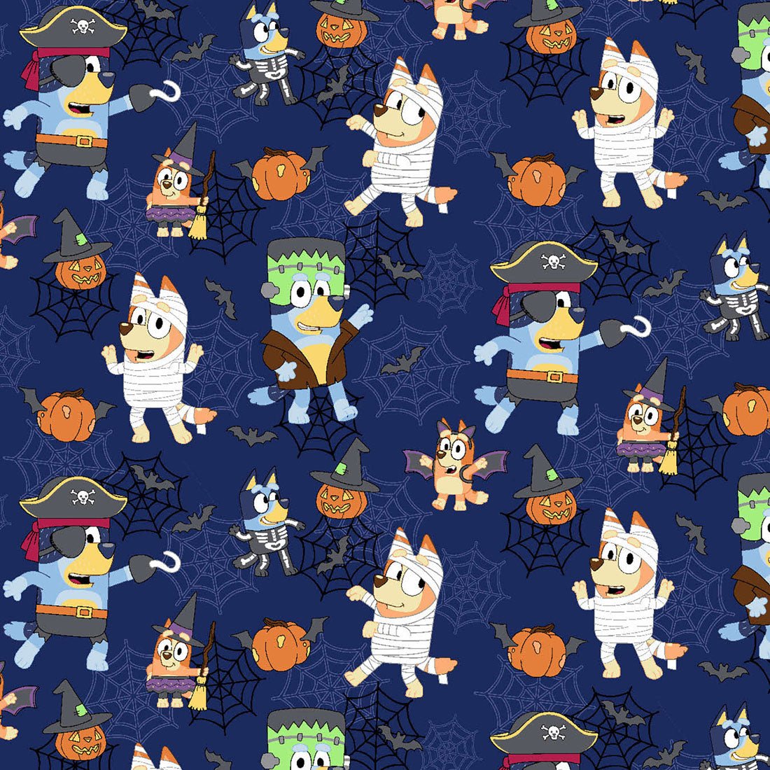 Bluey Tooniforms Licensed Halloween V Neck Scrub Top TF795 BYPP - Scrubs Select