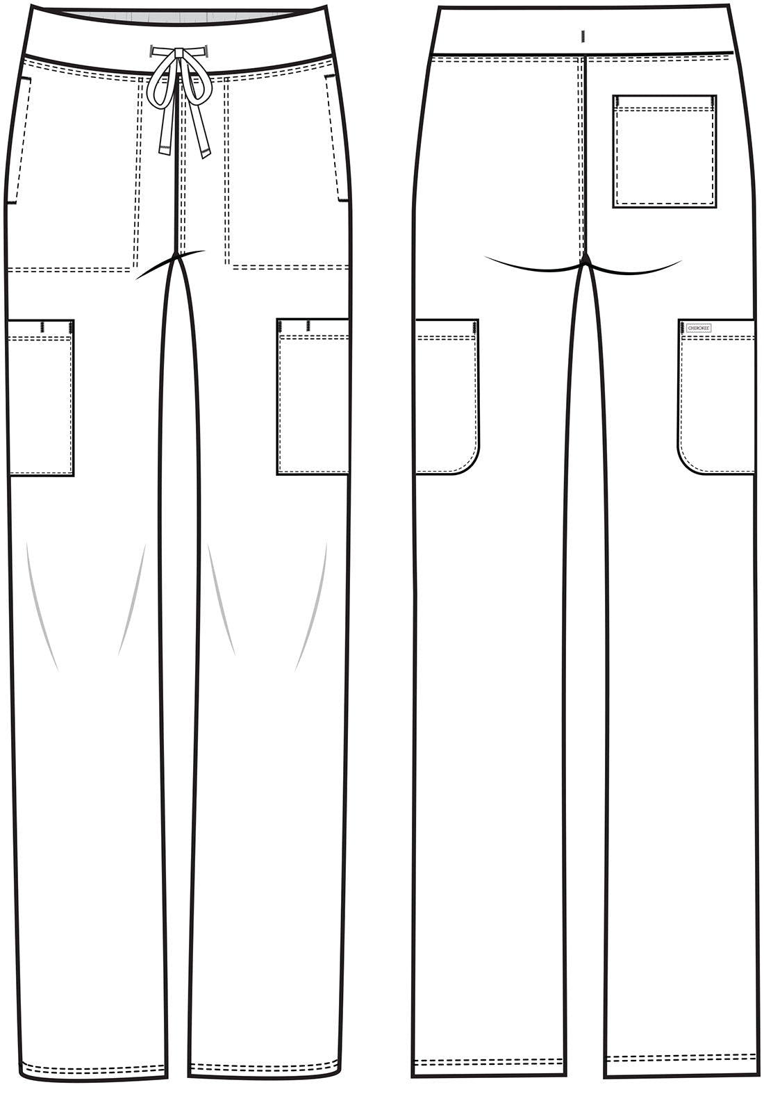 Cherokee Achieve Scrubs Straight Leg Pant CK096P Limited Petite - Scrubs Select