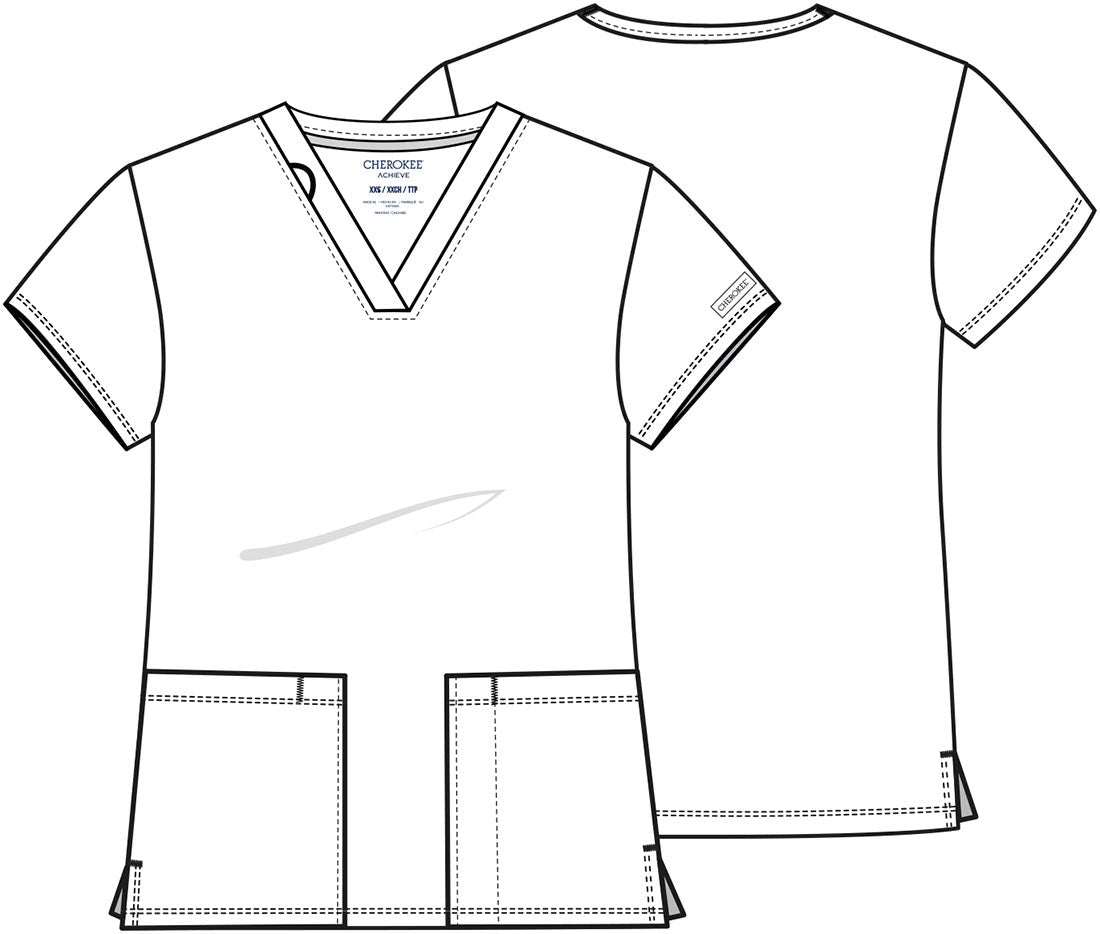 Cherokee Achieve Scrubs V Neck Top CK832 - Scrubs Select