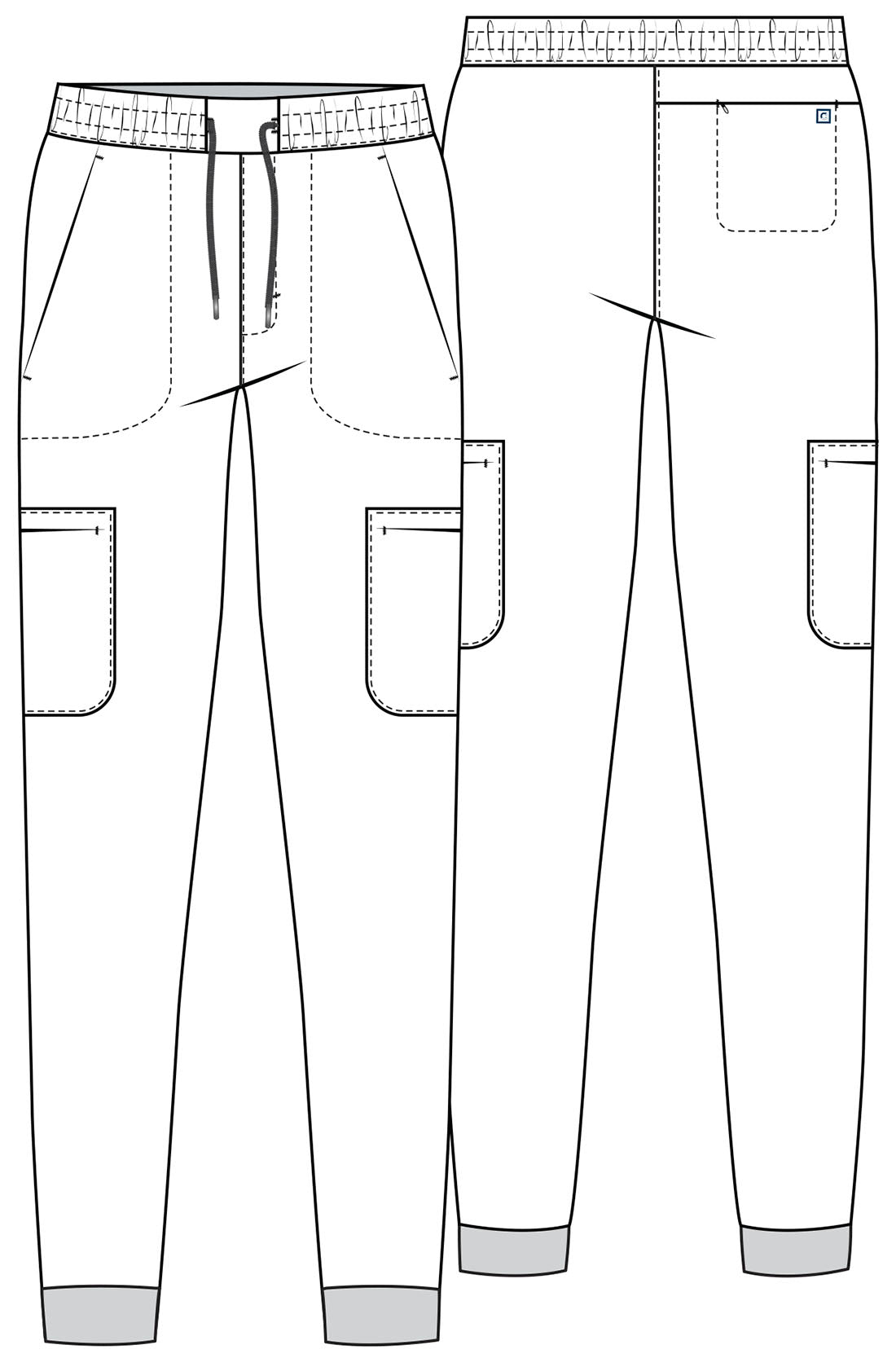 Cherokee Atmos Men's Jogger Scrub Pant CK132A in Caribbean, Ciel, Teal, Wine - Scrubs Select