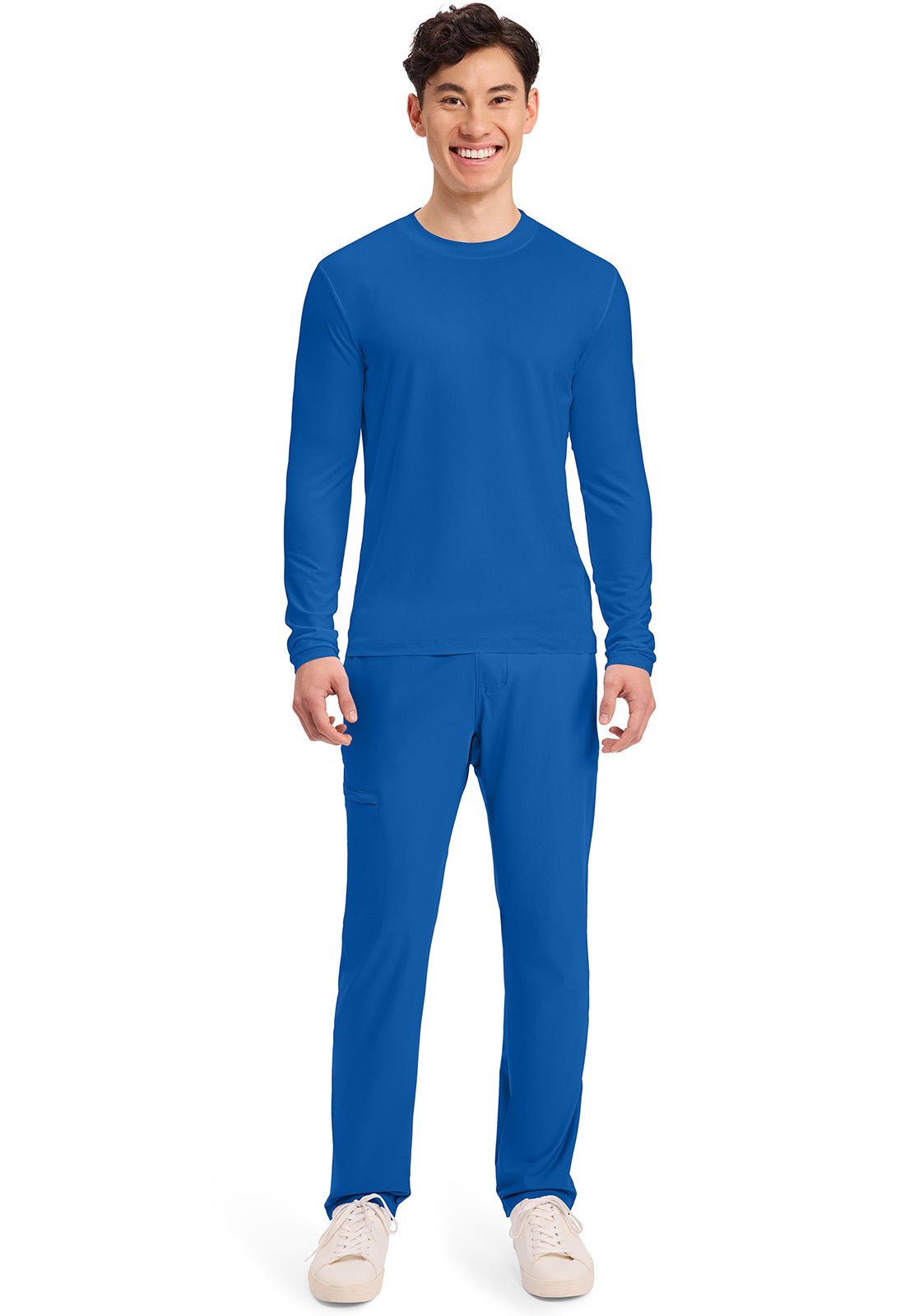 Cherokee Basics Scrubs Men's Long Sleeve Underscrub Knit Tee CK807 - Scrubs Select