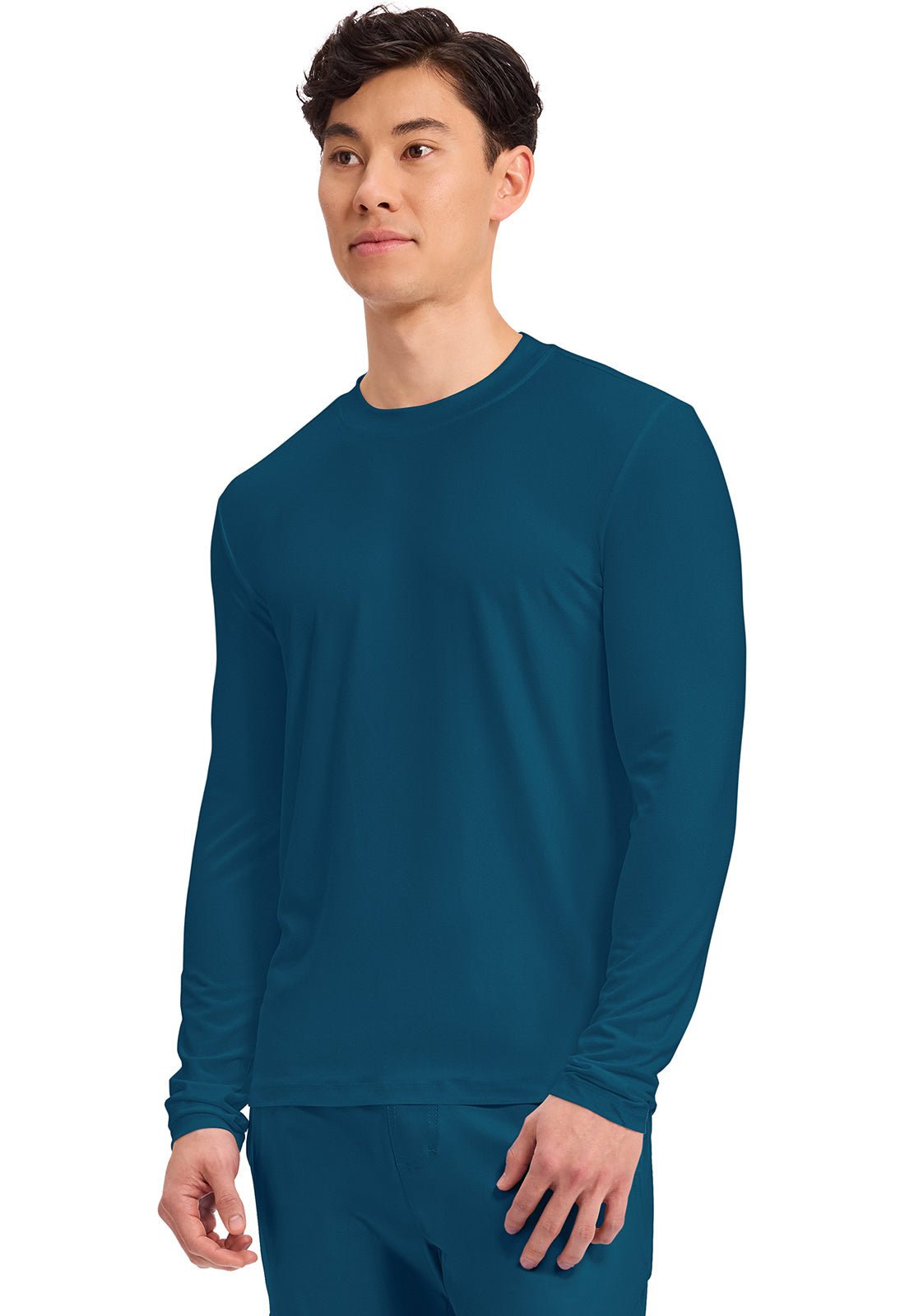 Cherokee Basics Scrubs Men's Long Sleeve Underscrub Knit Tee CK807 - Scrubs Select