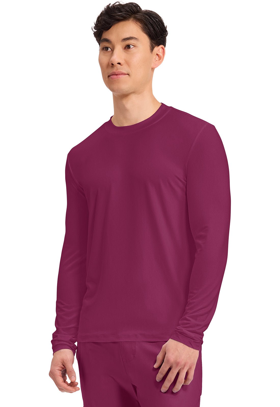 Cherokee Basics Scrubs Men's Long Sleeve Underscrub Knit Tee CK807 - Scrubs Select