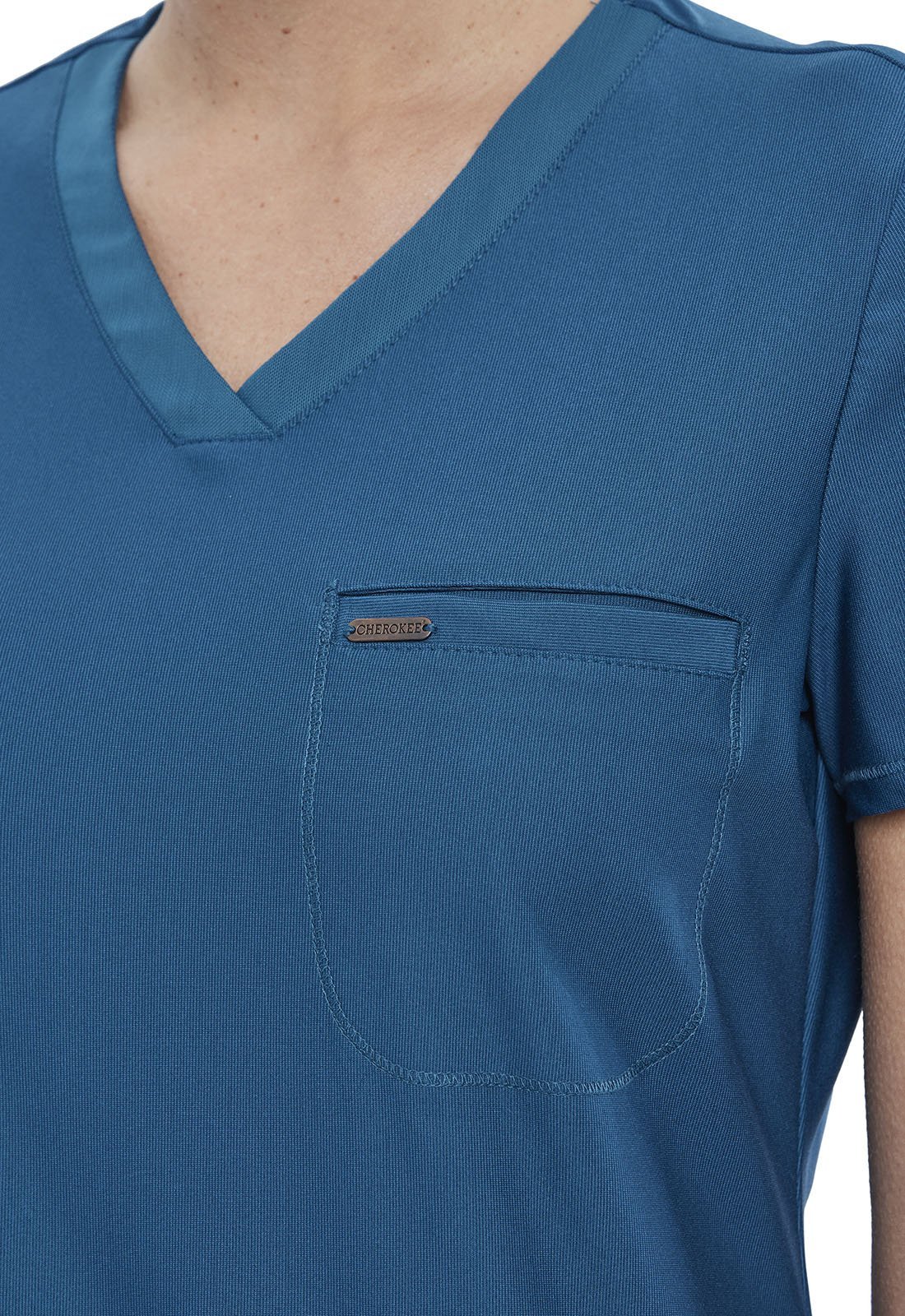 Cherokee Form Scrubs Women's Tuckable V Neck Top CK819 - Scrubs Select