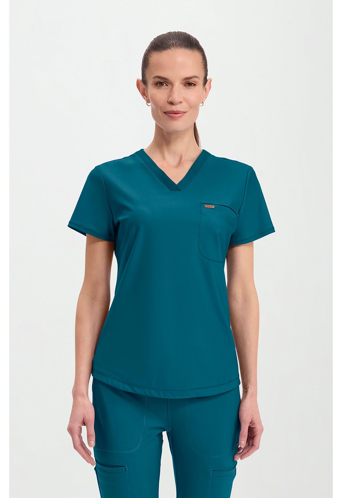 Cherokee Form Scrubs Women's Tuckable V Neck Top CK819 - Scrubs Select
