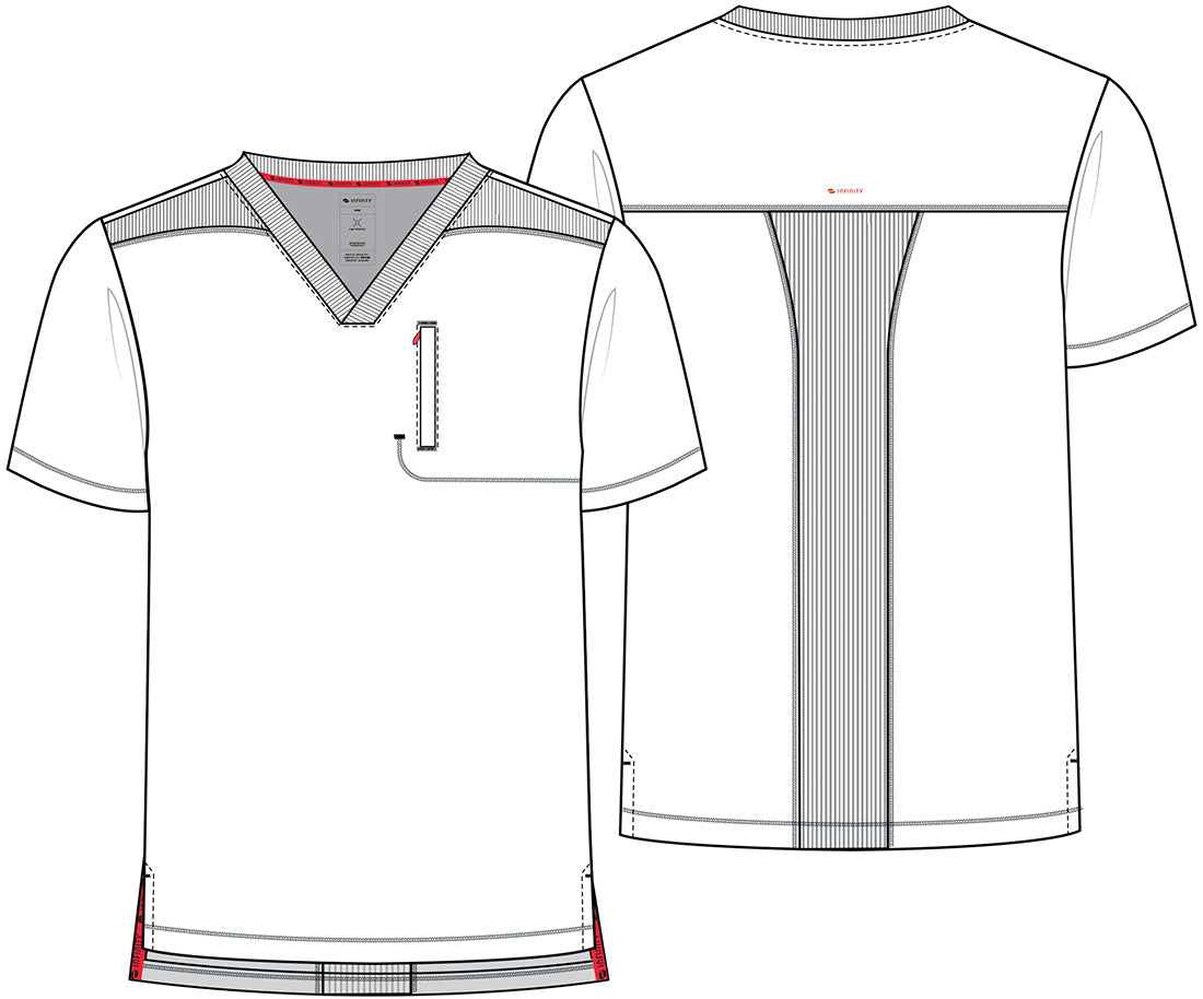 Cherokee Infinity GNR8 Men's V Neck Scrub Top IN700A - Scrubs Select