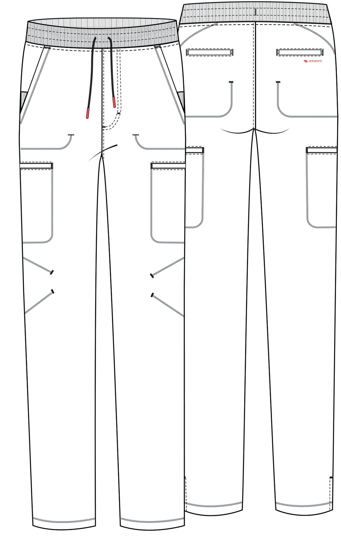 Cherokee Infinity GNR8 Scrubs Men's Drawstring Pant IN200A - Scrubs Select