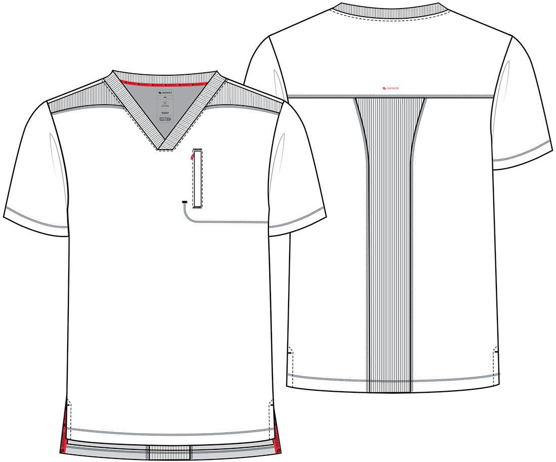 Cherokee Infinity GNR8 Scrubs Men's V Neck Top IN700A - Scrubs Select