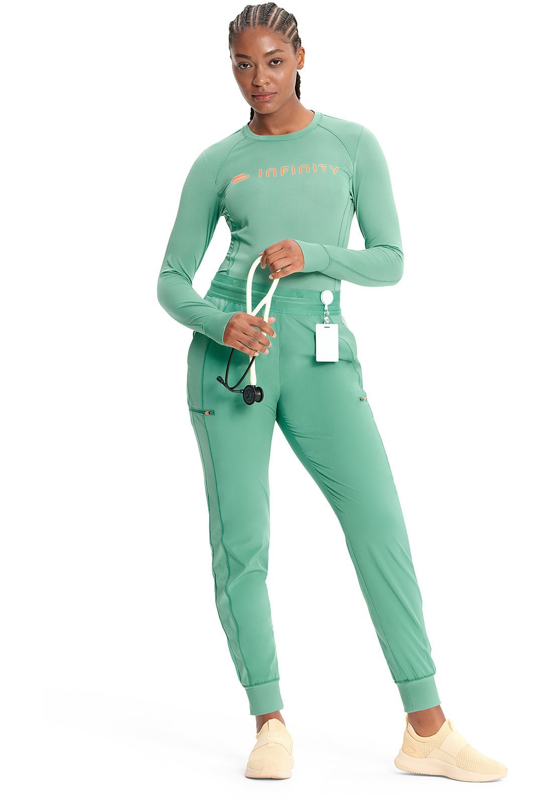 Cherokee Infinity Scrub GNR8 Long Sleeve Performance Top IN641 - Scrubs Select