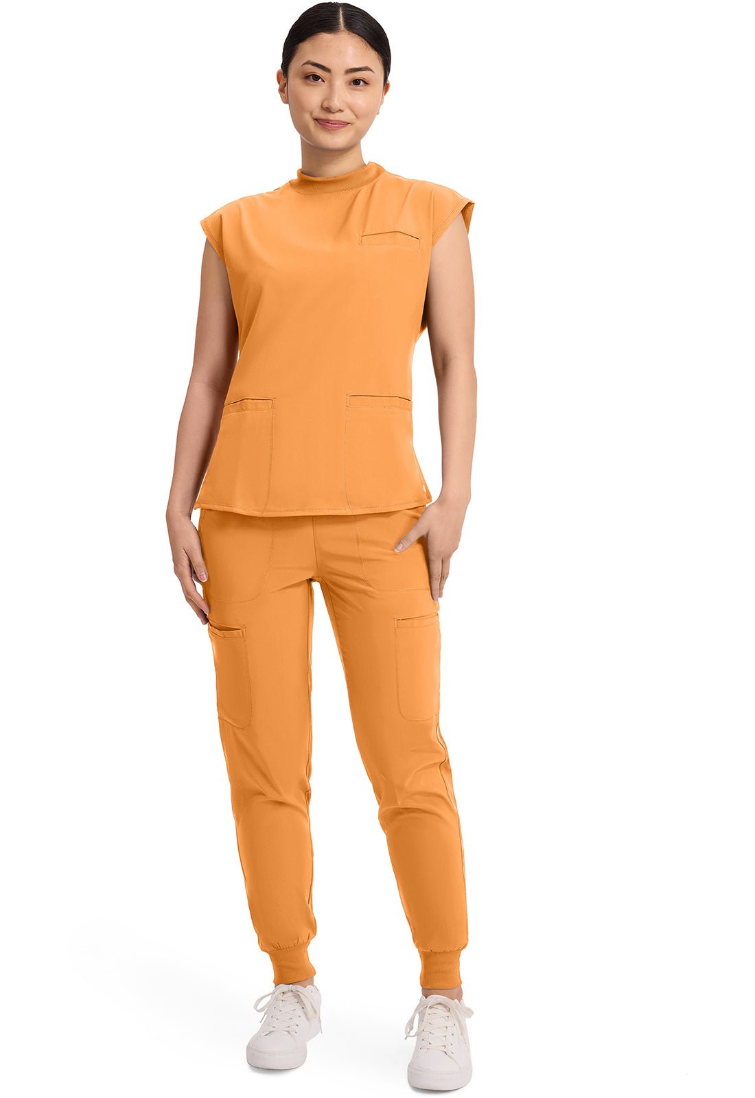 Cherokee Infinity Scrub Mock Neck Top CK742A - Scrubs Select