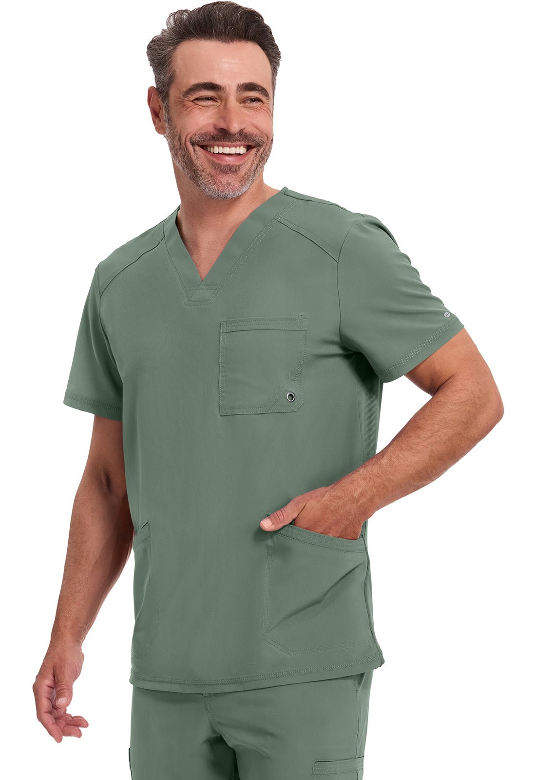 Cherokee Infinity Scrubs Men's V Neck Top CK900A - Scrubs Select
