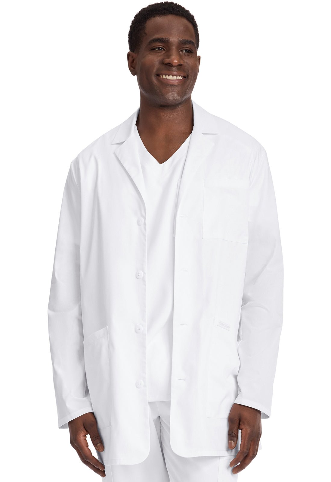 Cherokee Scrubs Men's 35" Lab Coat CK442 WHT - Scrubs Select