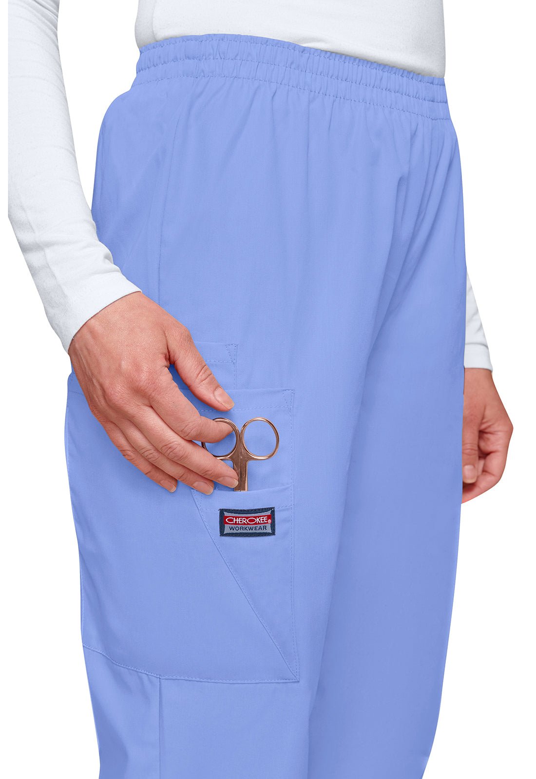 Cherokee WW Originals Cargo Pant 4200 in Ciel, Grey, Royal, Turquoise - Scrubs Select