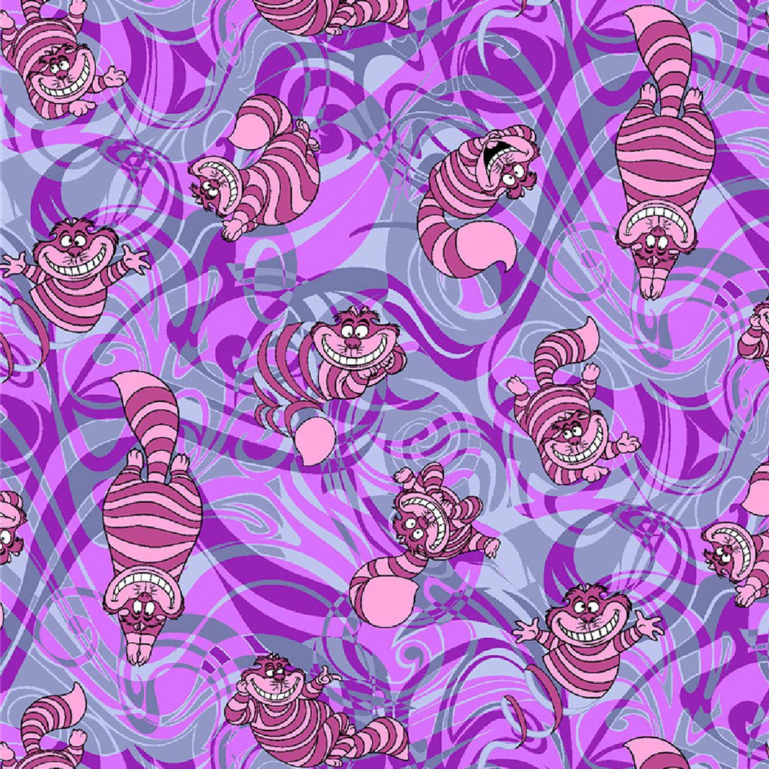 Cheshire Cat Tooniforms Licensed Disney Alice in Wonderland V Neck Scrub Top TF797 ALGG - Scrubs Select