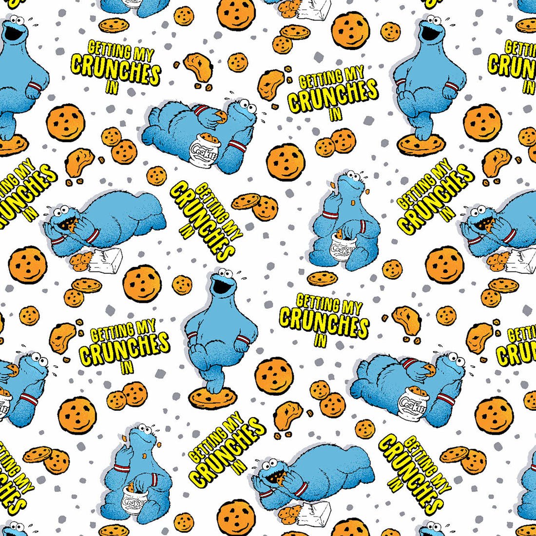 Cookie Monster Tooniforms Licensed Sesame Street V Neck Scrub Top TF796 SWCR - Scrubs Select