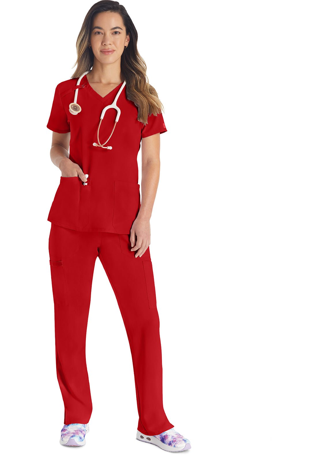 Dickies EDS Essentials Scrubs V Neck Top DK615 - Scrubs Select