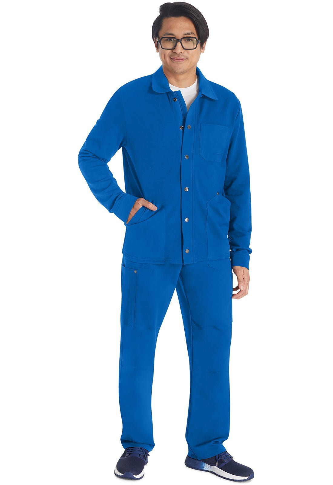 Dickies EDS NXT Scrubs Men's Fleece Zip Front Jacket DK318 - Scrubs Select
