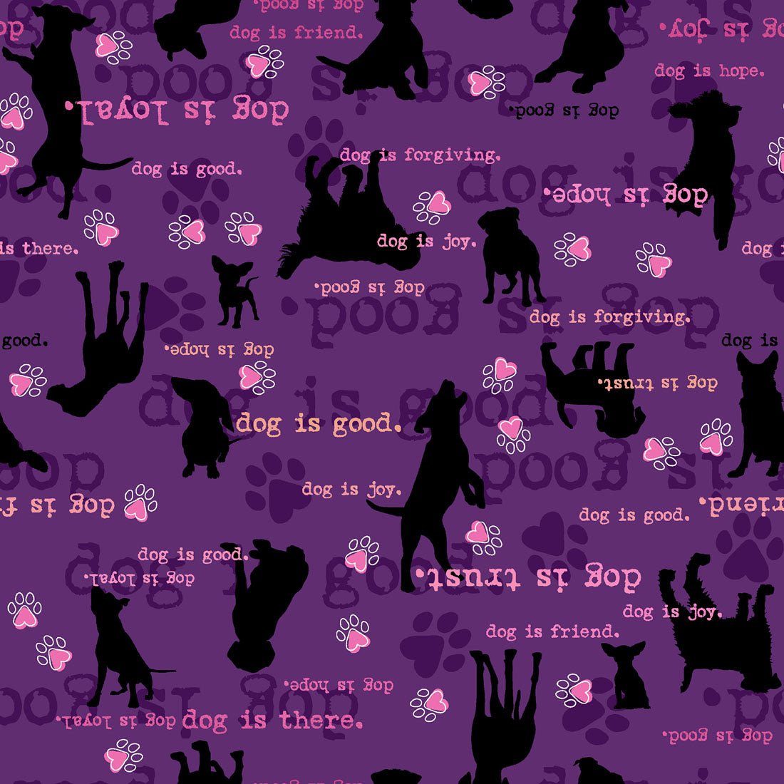 Dogism Cherokee Dog Is Good Print V Neck Scrub Top CK857 OGSM - Scrubs Select