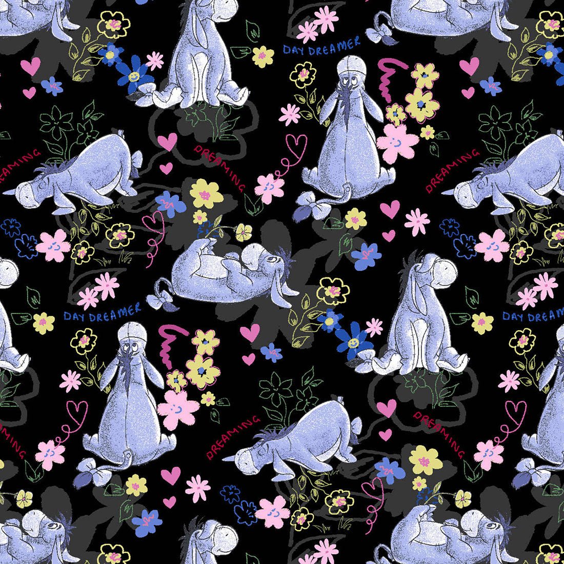 Eeyore Dreams Cherokee Tooniforms Disney Winnie The Pooh Round Neck Scrub Top TF787 PHMW - Scrubs Select