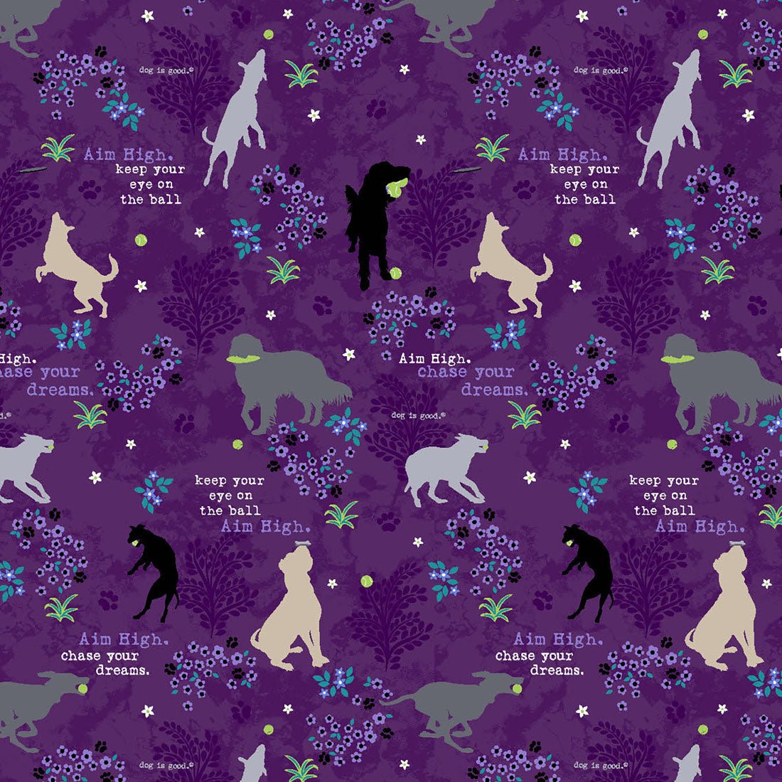 Eye On The Ball Tooniforms Dog Is Good V Neck Scrub Top TF626 OGEB - Scrubs Select