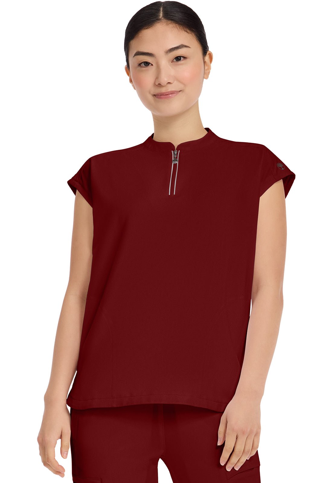 Healing Hands 360 Scrubs Sandy Mandarin Collar Top 2286 - Scrubs Select