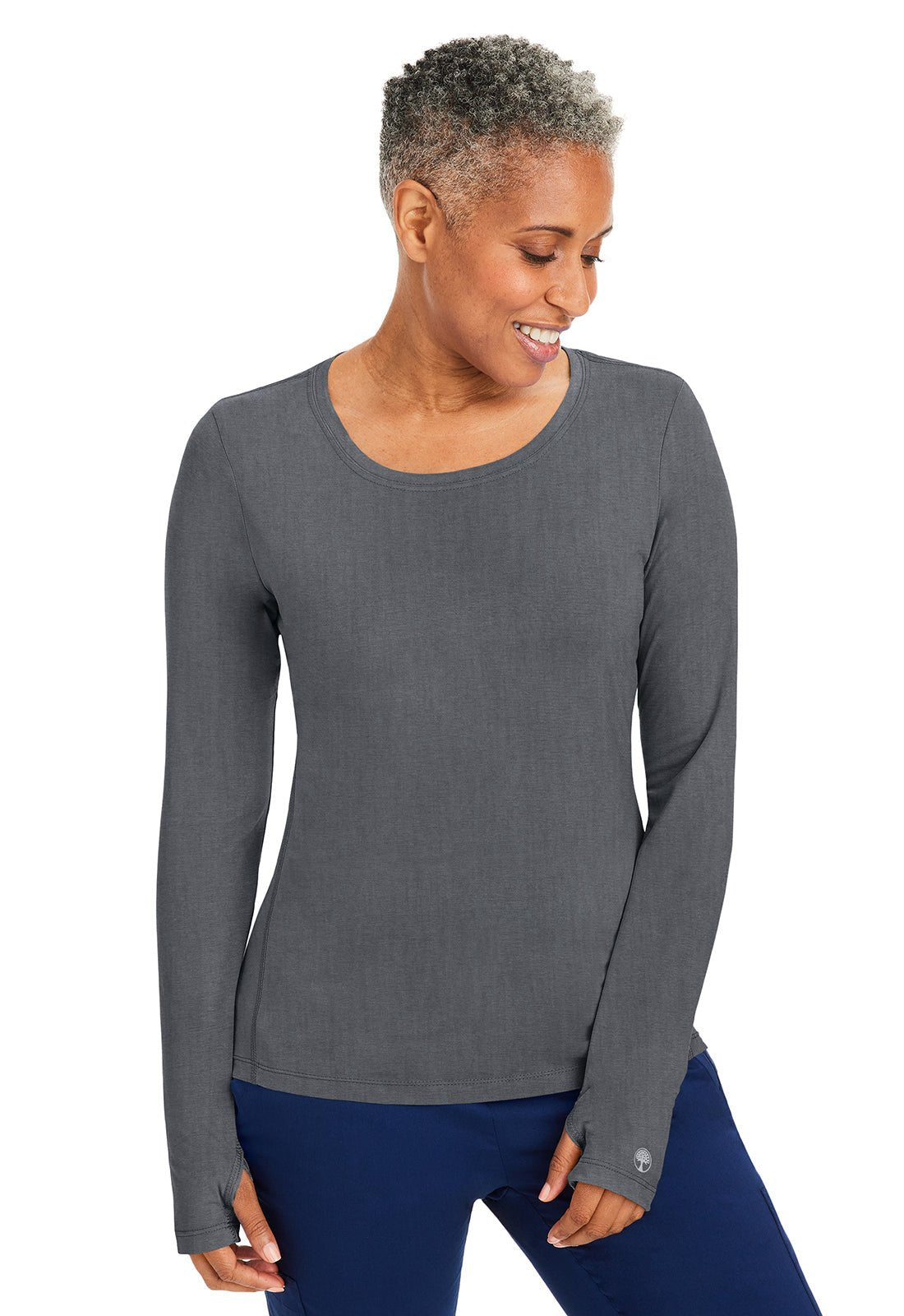 Healing Hands Knits Scrubs Mackenzie Long Sleeve Knit Tee Underscrubs 5051 - Scrubs Select