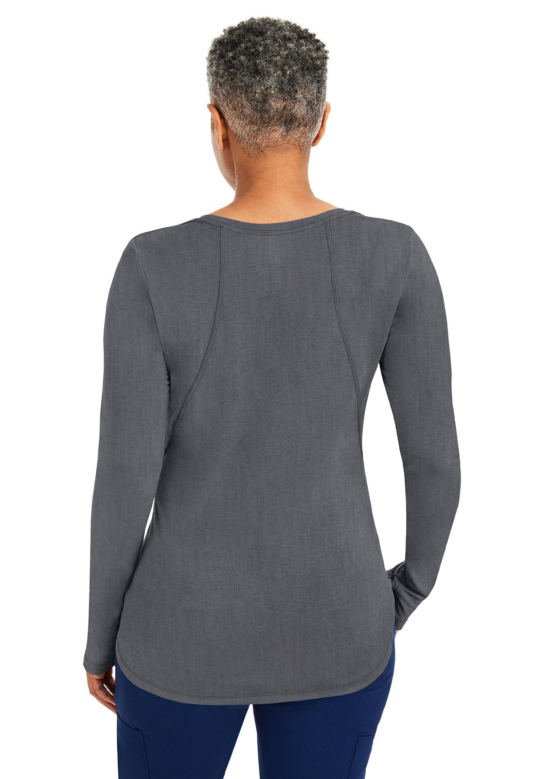 Healing Hands Knits Scrubs Mackenzie Long Sleeve Knit Tee Underscrubs 5051 - Scrubs Select