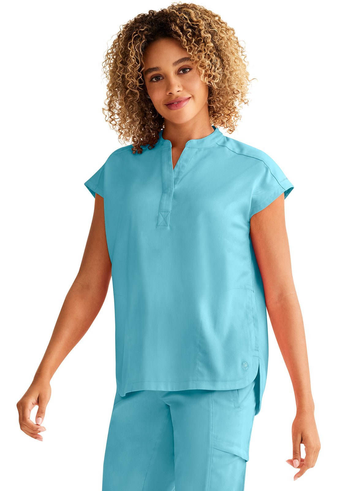 Healing Hands Purple Label Scrubs Journey Mandarin Collar Top 2152 - Scrubs Select