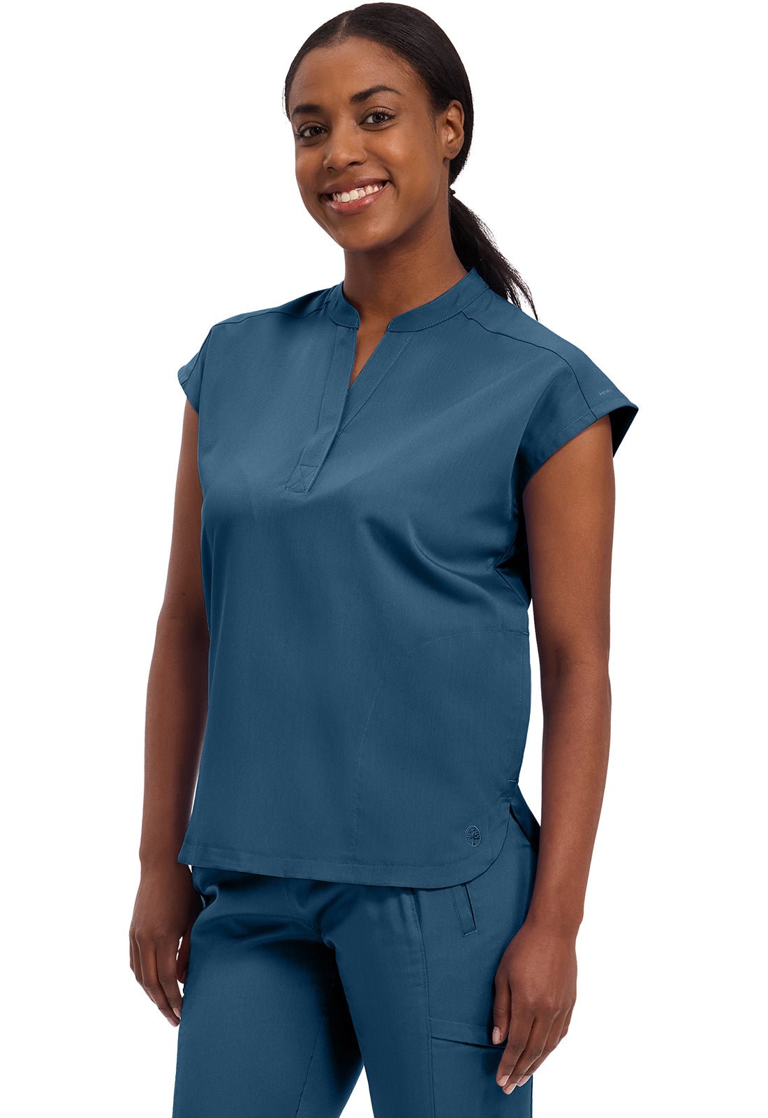 Healing Hands Purple Label Scrubs Journey Mandarin Collar Top 2152 - Scrubs Select