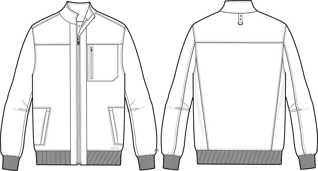 Healing Hands Purple Label Scrubs Men's Jonathan Bomber Jacket 5530 - Scrubs Select