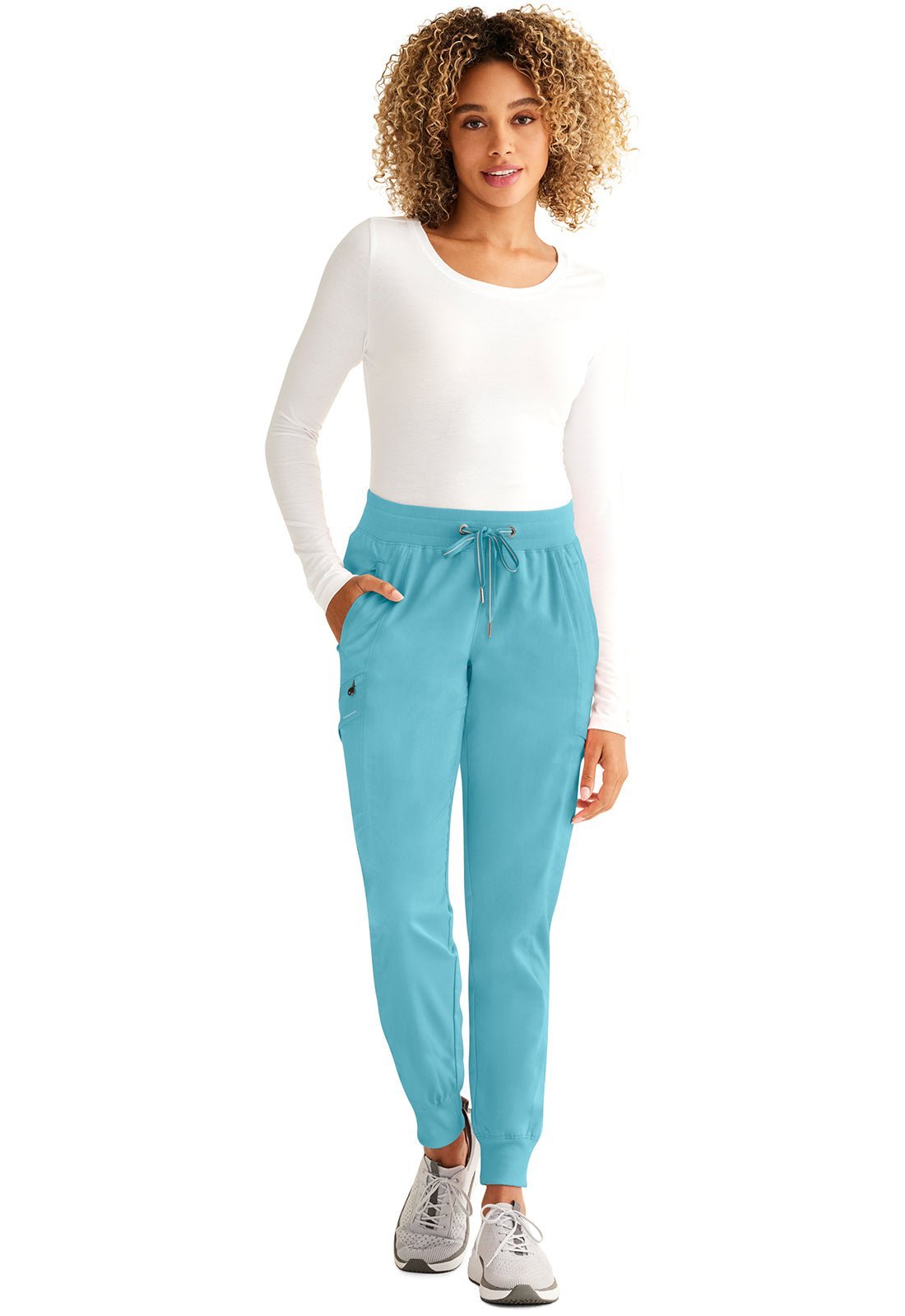 Healing Hands Purple Label Toby Jogger Pant 9244 in Pink Popsicle, Soft Clay, Spectra Blue - Scrubs Select