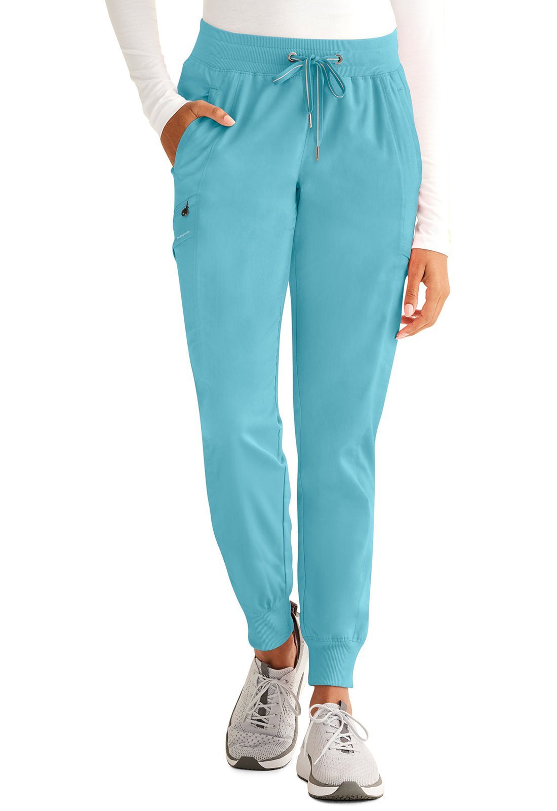 Healing Hands Purple Label Toby Jogger Pant 9244 in Pink Popsicle, Soft Clay, Spectra Blue - Scrubs Select